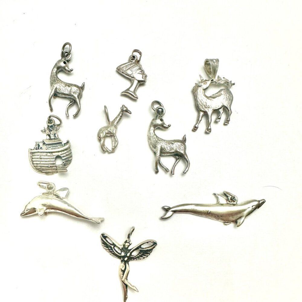 Assorted Charms Sterling Silver 925 Stamped